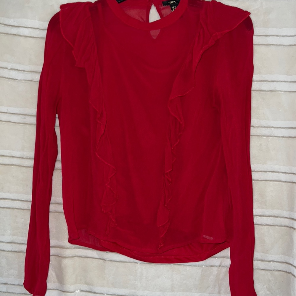 Forever 21 S Red Blouse